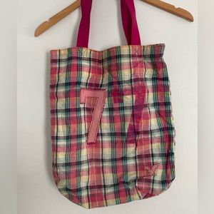 American Eagle plaid tote/shoulder bag